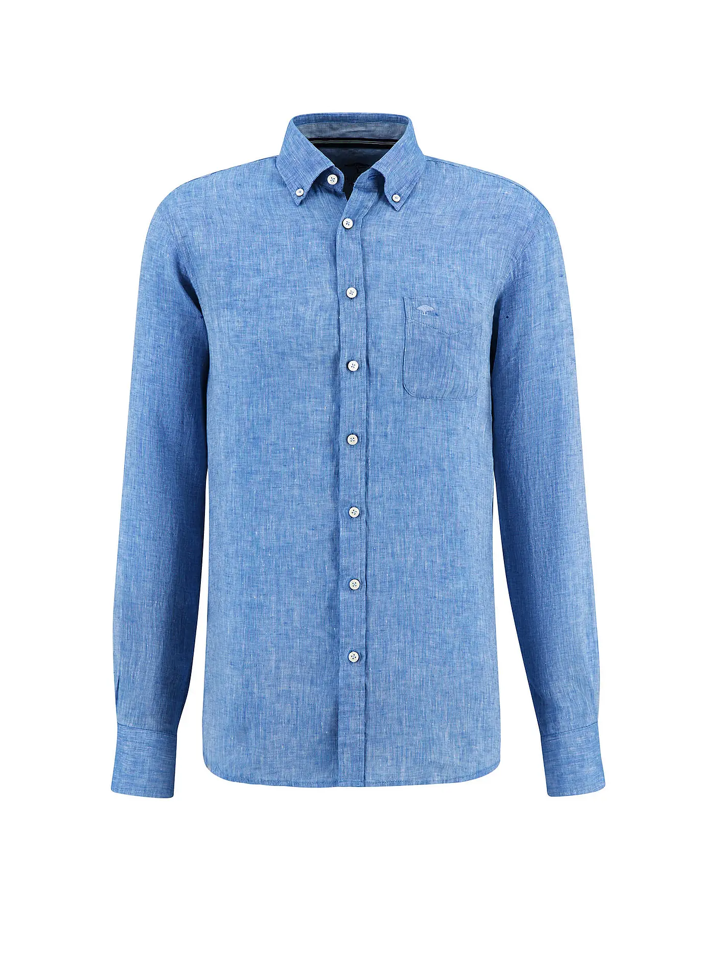 FYNCH HATTON | Leinenhemd Regular Fit | blau